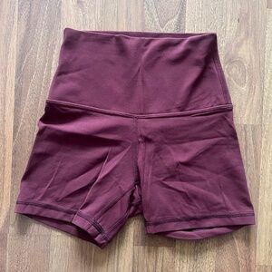 Lululemon Align 4" Shorts (Size 2 - Red Merlot)